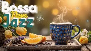 Elegant Bossa Nova Jazz Music & Ocean Wave Sounds at Seaside Cafe Ambience for Relax, Stress Relief