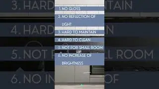 MATTE FINISH LAMINATE DISADVANTAGES ( INTERIOR & EXTERIOR)#shorts #interiordesign #materials