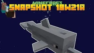 Dolphins Help you Finding Treasures│Minecraft 1.13 Snapshot 18w21a