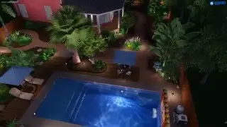 FiberClassy Pools - 3D Pool Design - The Pinnacle 35'