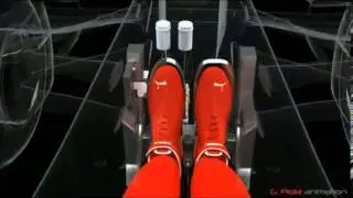 F1 Bahrain GP 2013 - Ferrari F138 DRS Activation System