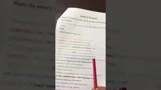 Peter Pan play script for Thomas and Aurora