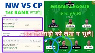NW VS CP||NW VS CP DREAM11 TEAM||CP VS NW DREAM11 TEAM||CP VS NW ||NW VS CP||cp vs nw||nw vs cp TEAM