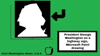 My New Microsoft Paint Drawing Of Numbered Road Signs Seen in the U.S. State of Washington..🍎🍎