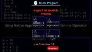 4 Ways to Swap in Python 💯  | 