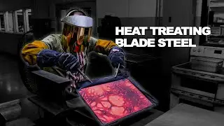 Heat Treating Blade Steel for our new Main Street Knives