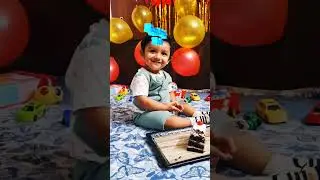 Zayan''s First Birthday Cake Smash! 🥰😂🎂 #cutebaby #birthday