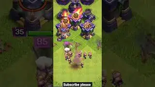 Archer Queen and Royal Champion Vs all Max Defense #coc #clashofclans #clashroyale