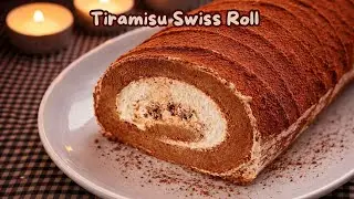 Tiramisu Swiss Roll ☕𐙚 ˚🍰 ⋆｡˚ ᡣ𐭩 Warmlii Baking  #explore