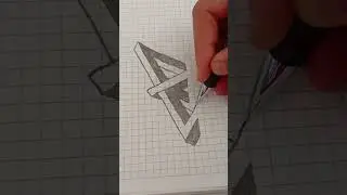 Imposible Triangle |Line Segments #1| #shorts #art