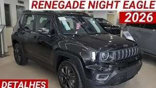 Novo Jeep Renegade Longitude Night Eagle 2026 chega apostando em visual diferenciado e esportivo! 