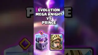 Evolved Mega Knight VS Prince 🤔 #clashroyale #shorts
