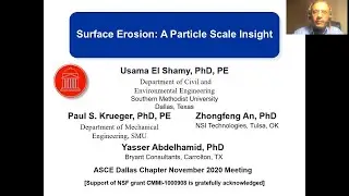 Technical Session - Surface Erosion: A Particle Scale Insight
