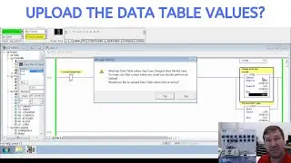 Should You Upload the Data Table Values When Saving While Online in Allen Bradley's RsLogix 500?