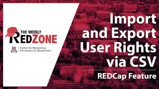 REDZone - Import and Export User Rights via CSV
