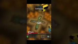 Minecraft Gravity on a phone is HORRIBLE #minecraft #hive #shorts #realjop