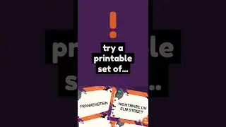 Halloween Charades - Printable Game for Parties & Family Fun! | 👻 Etsy Shop Showcase