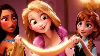 Wreck it Ralph breaks the internet Vanellope meets Disney Princess Scene * HD 4K Quality