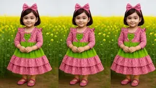 Easy Baby Frock Cutting Tutorial | দুই লেয়ার হেভি ড্রেস সেলাই | Sewing for Beginners