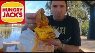 Hungry Jack's Triple Cheeseburger Super Stunner Meal $14.75! #video #burger  #cheeseburger #foodie