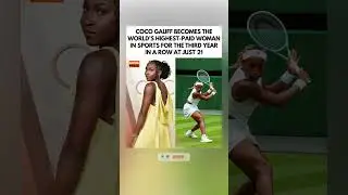 Coco Gauff Is The World's HIGHEST-PAID Female Athlete For The 3rd Year In A Row! #shorts #cocogauff