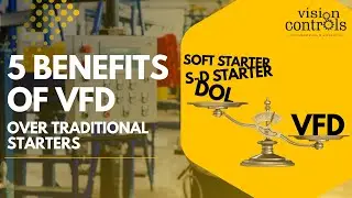 5 Benefits of VFD over Traditional starters #industrialautomation #visioncontrols