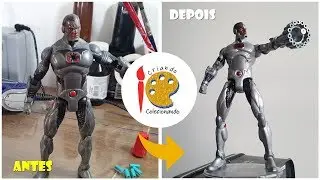 Transformando o Cyborg em figura colecionável - TOY MAKEOVER