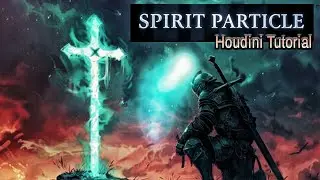SPIRIT PARTICLE FX in Houdini | Tutorial | Cinematic Ghost Energy Simulation Breakdown