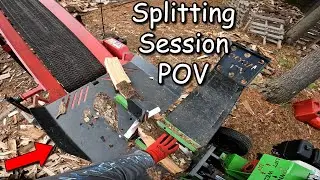 Pov Splitting Wood   AllWood Birch Series Professional splitter