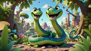 The Snake&rsquo;s Slithery Song 🐍🎶 | Learn Action Words & Sounds for Kids | Fun Animal Adventure