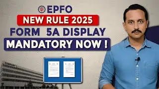 EPFO New Circular 2025 | Form 5A Display Now Mandatory at Office Entrance