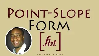 Writing Linear Equations: Point-Slope Form [fbt] (Point Slope Form)