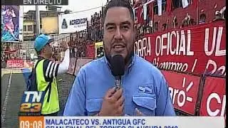 Este es el ambiente desde el Estadio Santa Lucia de Malacatán
