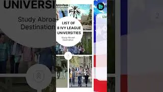 Ivy League Universities Ranking | Study in USA | Study Abroad  #shorts