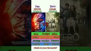 Fan vs zero box office comparisons #shorts #youtubeshorts #trending #viral #foryou