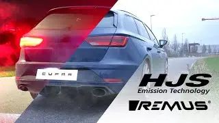 Seat Leon Cupra ST - HJS vs. HJS + REMUS - Exhaust comparison