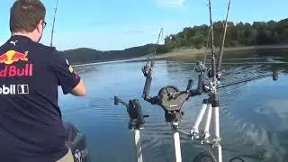 Fishing at Dale Hollow lake in Tennessee. Josh Napier invited Lincoln and myself along for this.