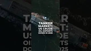 ⚓️ US crude oil exports have retreated so far in 2025.