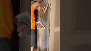 Drywall trowel work