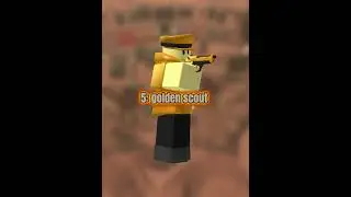 Golden scout is king 🫡 #tds  #roblox  #robloxedit