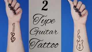 How to make mehendi design #2 Type Guitar tattoo mehendi designs #heena#Renukumawat-xt2qp