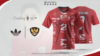 free download Indonesia home kit 2025 mockup | football fantasy jersey