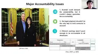 Accountability analysis in Clinton-Lewinsky scandal