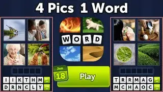 4 Pics 1 Word Daily Puzzle Answers January 18, 2026