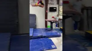 Piper was absolute nails on this vault with sticky feet #gymnastics #gymnast #vault