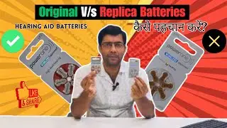 Original hearing aid batteries versus Replica hearing aid batteries#batteries #original #shorts