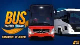 Bangalore To Bhopal | Volvo 9800 | Luxury Trip ✨💫 | Bus simulator: Ultimate | PATEL'S GAMING 
