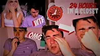 24 HOURS OVERNIGHT IN A CLOSET CHALLENGE!! *couple edition*
