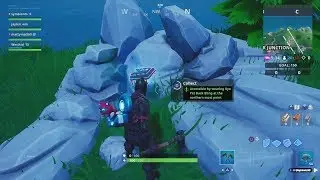 Fortnite - Fortbyte #32: Accessible by wearing Kyo Pet Back Bling at the northern most poin