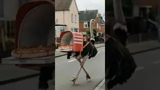 Food delivery 🍕 #ai #funny #food #deliveryboy #shorts #buzzai